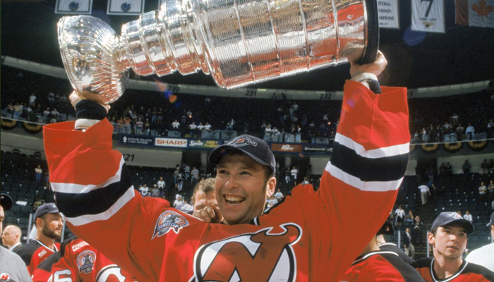 Brodeur Lifting Stanley Cup